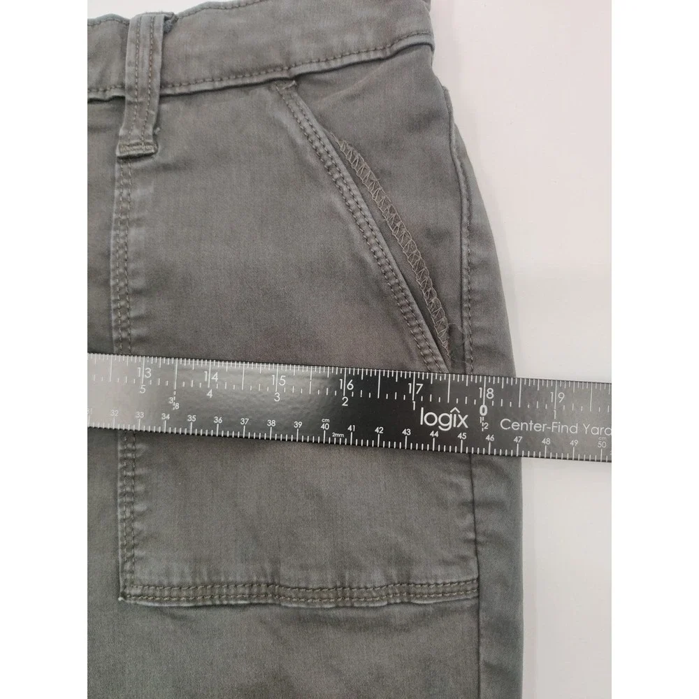 Universal Thread Women's Hi Rise Skinny Pants Charcoal Gray Button Fly Sz 12/31R